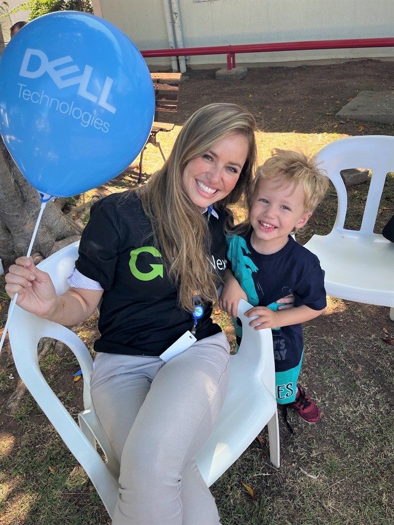 nicole and her son adam